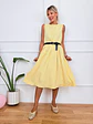 Elys Dress Yellow 55012 - thumbnail 1