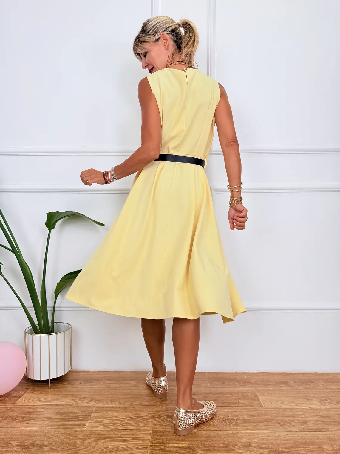 Elys Dress Yellow 55012 3