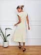 Fever Midi Dress Ivory K547 - thumbnail 2