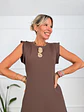 Fever Midi Dress Brown K547   - thumbnail 4