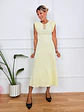 Fever Midi Dress Pastel Yellow K547  - thumbnail 1