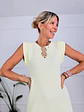 Fever Midi Dress Pastel Yellow K547  - thumbnail 4