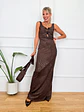 Silk and Stone Dress 14176 Brown - thumbnail 1