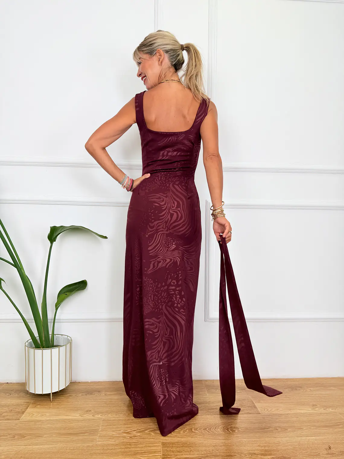 Silk and Stone Dress 14176 Brown 3