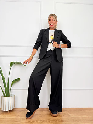 Espresso Blazer Black 8033 