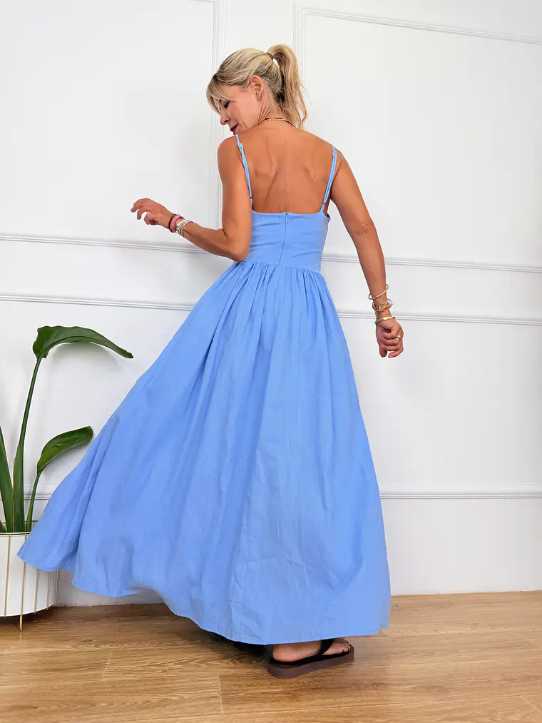Nostalgia Maxi Dress Blue 5925 3