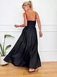 Nostalgia Maxi Dress Black 5925 - thumbnail 3