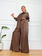 Afroditi Satin Set Brown 10273  - thumbnail 3