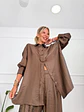 Afroditi Satin Set Brown 10273  - thumbnail 4