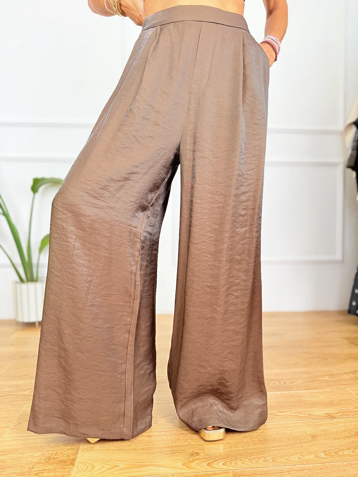 Afroditi Satin Set Brown 10273  5