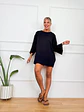 Minimal Blouse -2633-T Black  - thumbnail 1