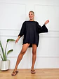 Minimal Blouse -2633-T Black  - thumbnail 2