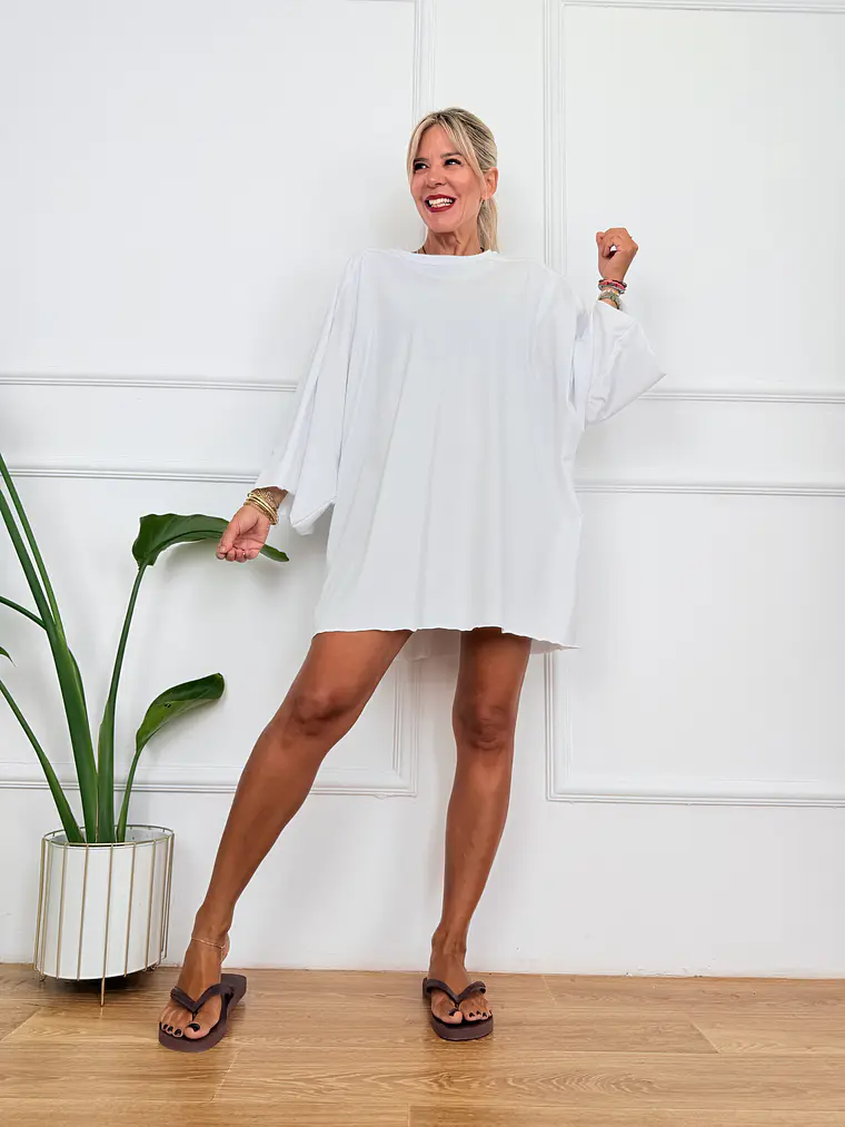 Minimal Blouse -2633-T White 1