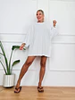 Minimal Blouse -2633-T White - thumbnail 1