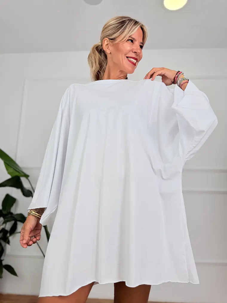 Minimal Blouse -2633-T White 4