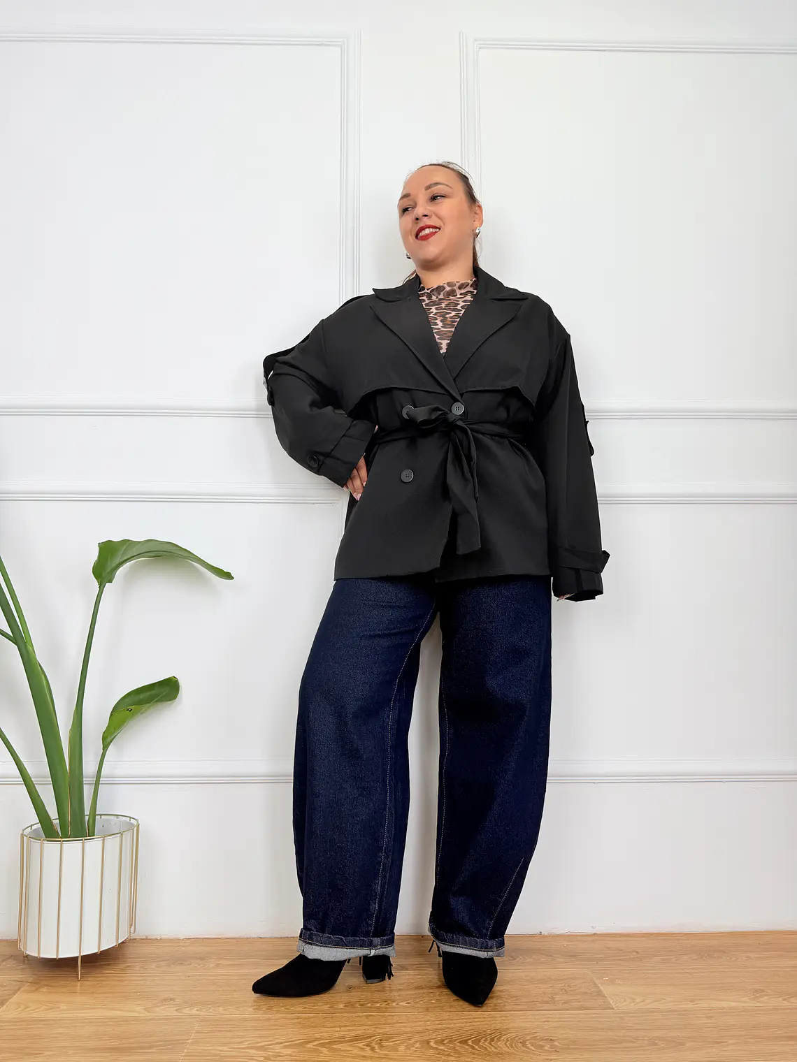 Ypanema Trench Coat Black 89995  3