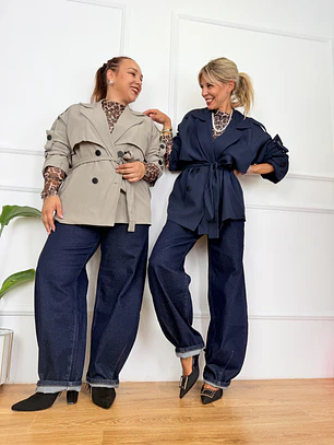 Ypanema Trench Coat Blue 89995