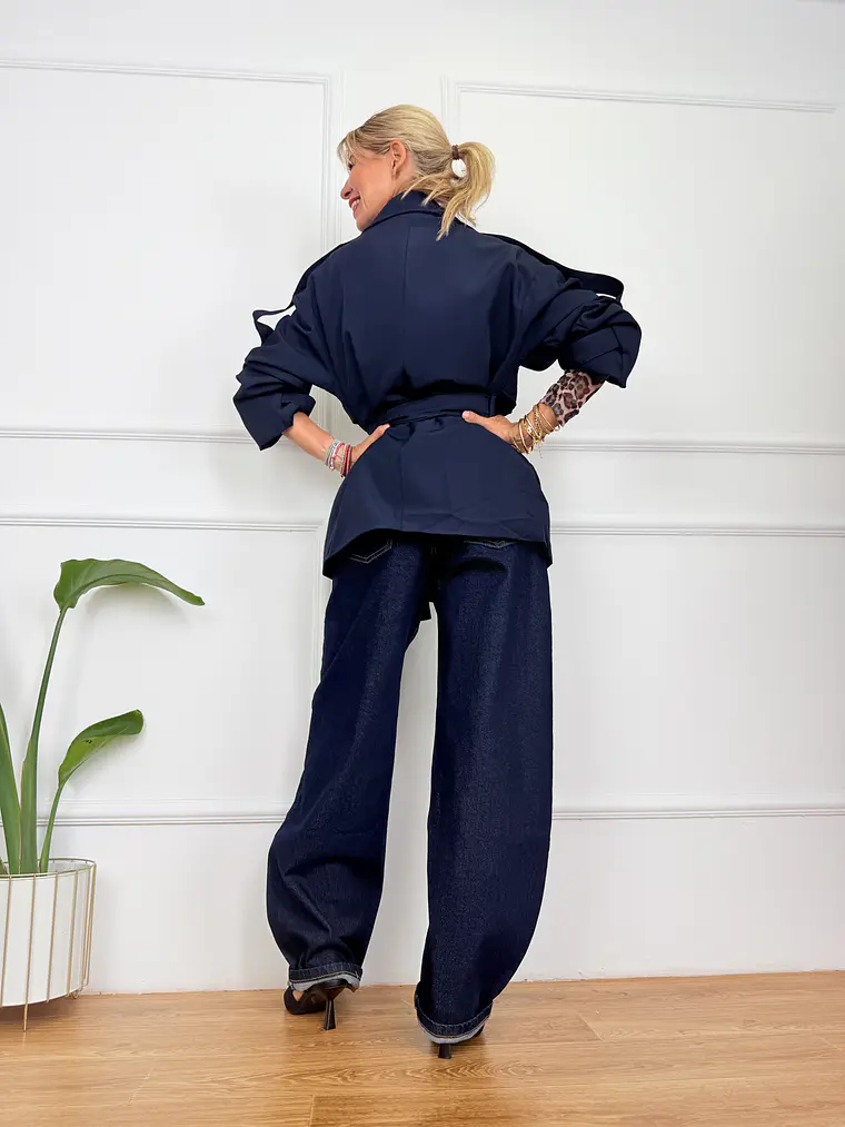 Ypanema Trench Coat Blue 89995 4