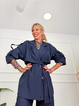Ypanema Trench Coat Blue 89995