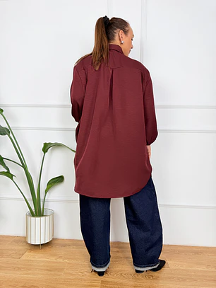Echo Shirt Wine 6820