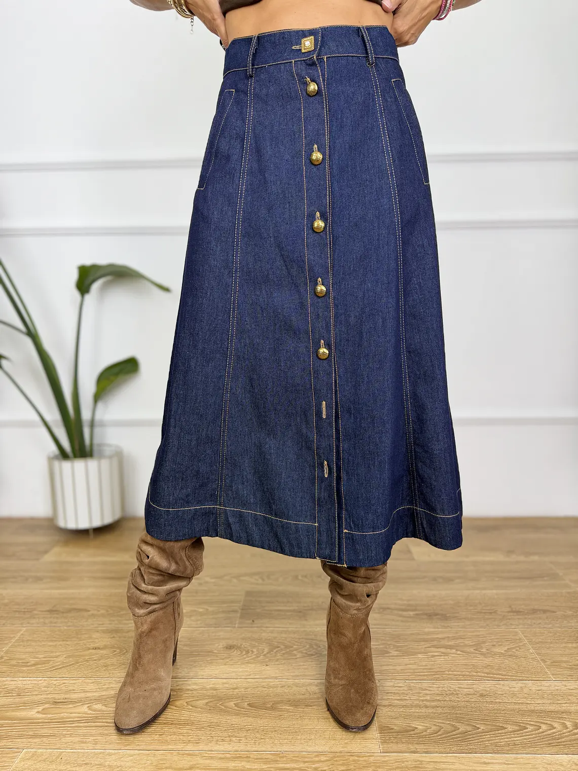Femme Chic Jean Skirt DL30162 4