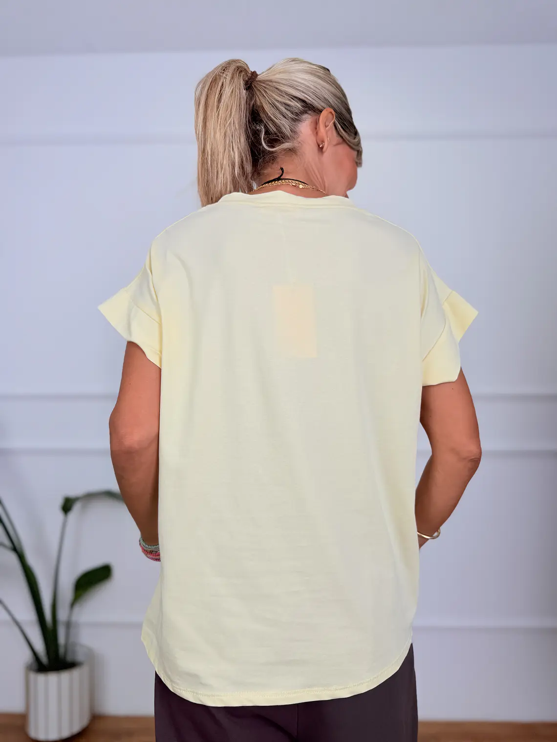 Ariadne T-shirt Strass Yellow 94439    4