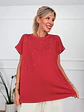 Ariadne T-shirt Strass Red 94439   - thumbnail 1