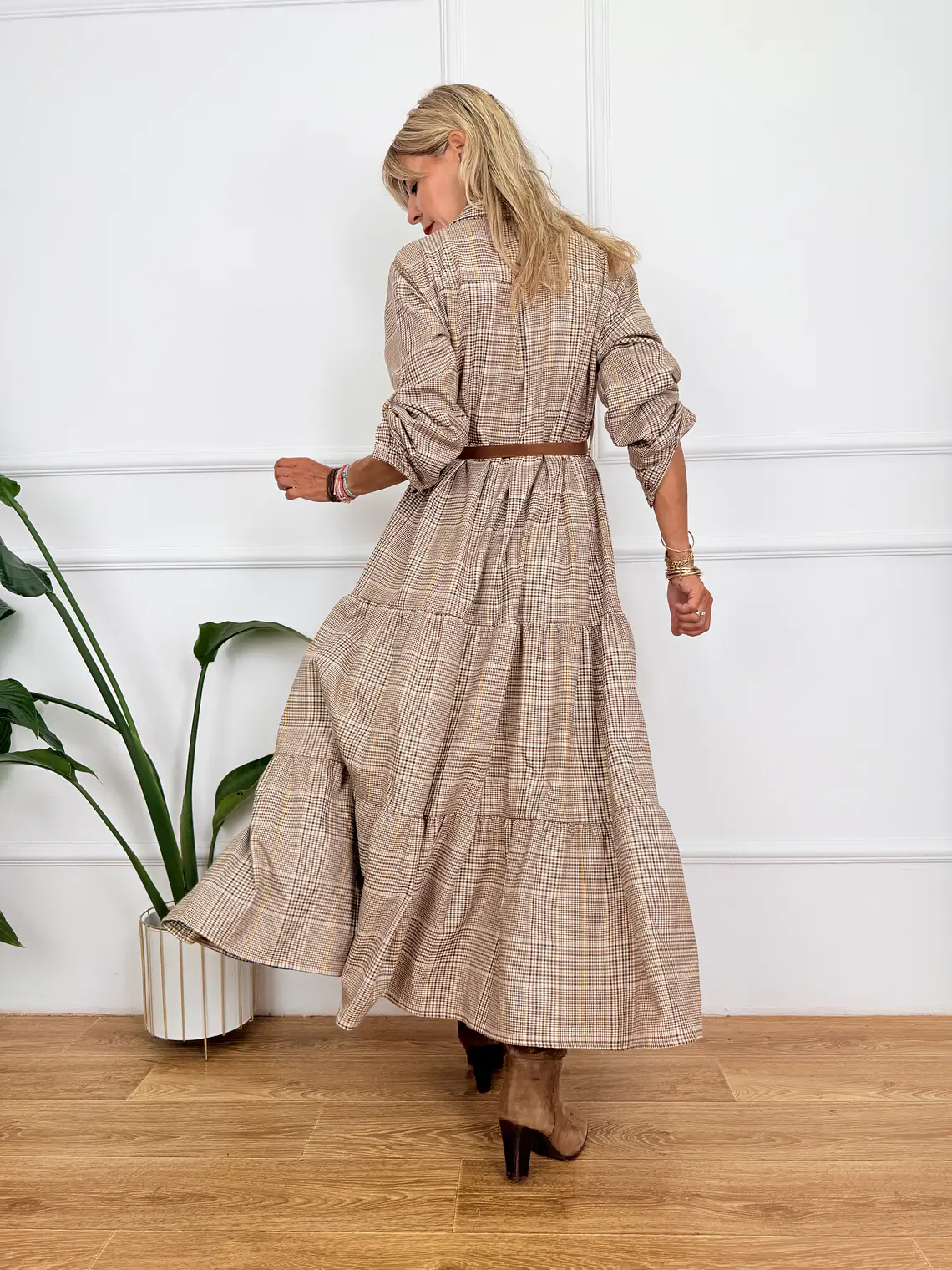 Logan Checkered Dress 2765 3