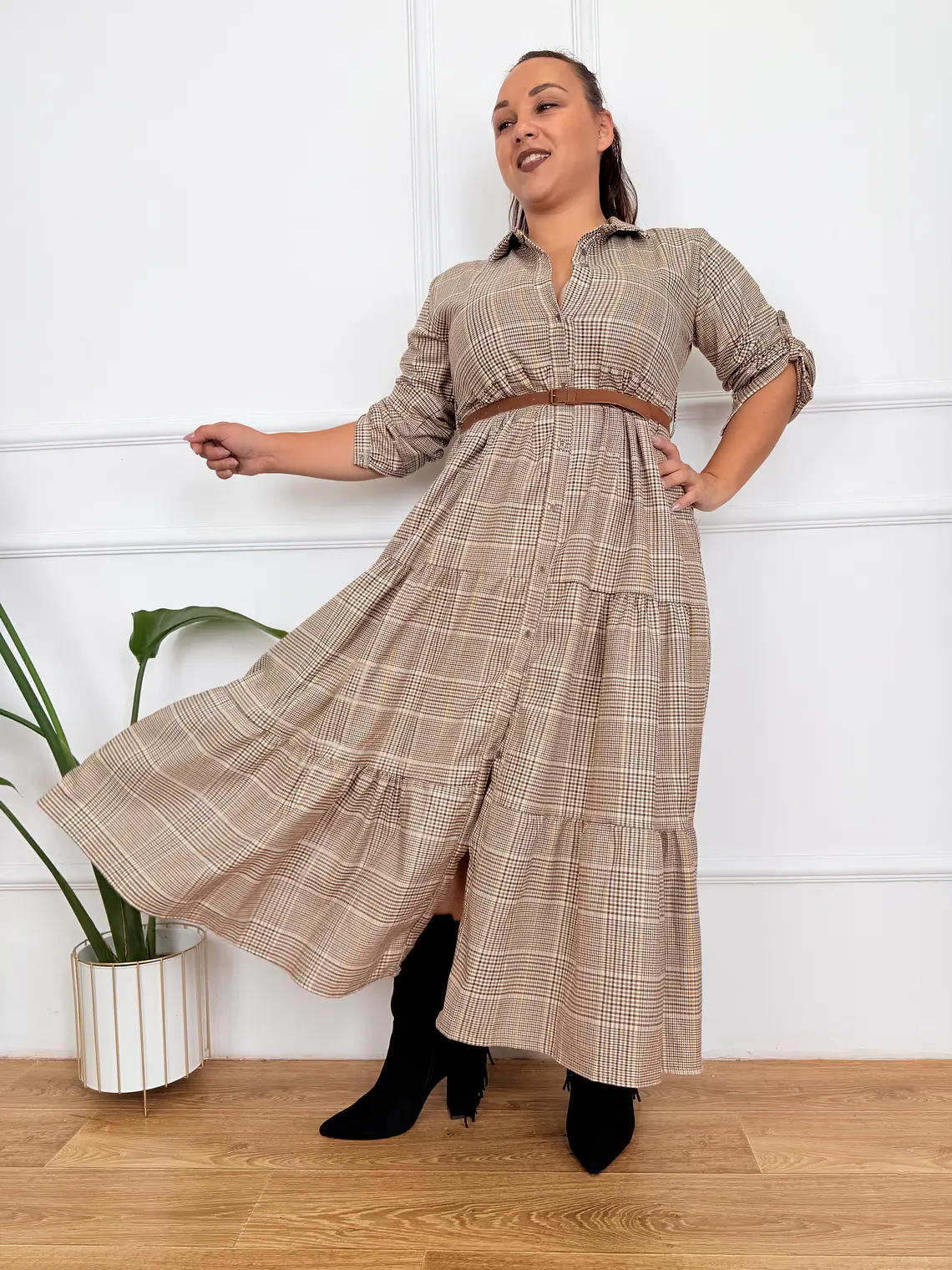 Logan Checkered Dress 2765 2