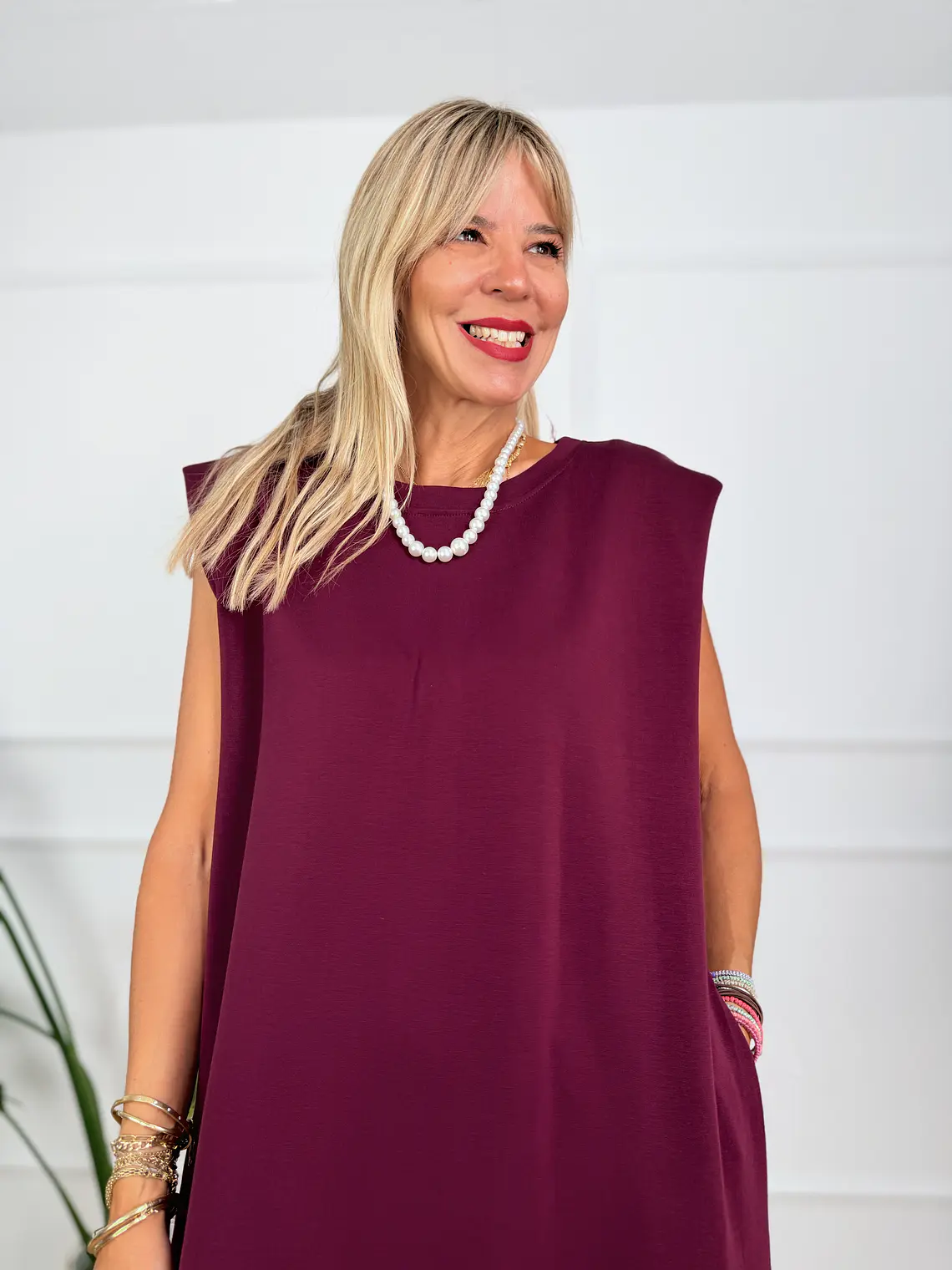 Clint Dress Wine 2625  3