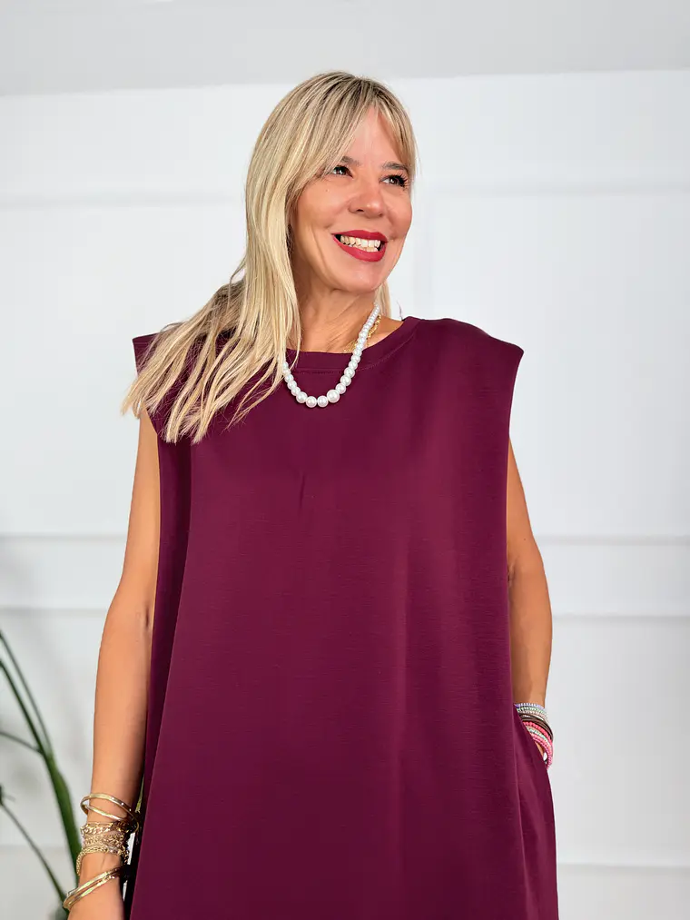 Clint Dress Wine 2625  3