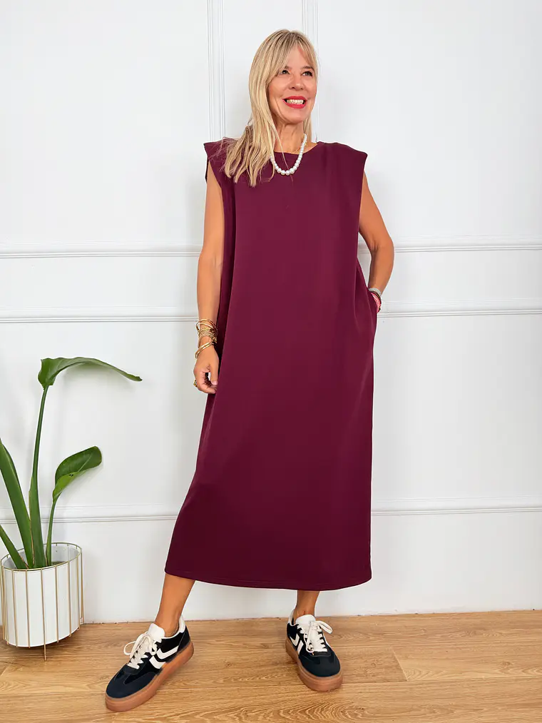 Clint Dress Wine 2625  2
