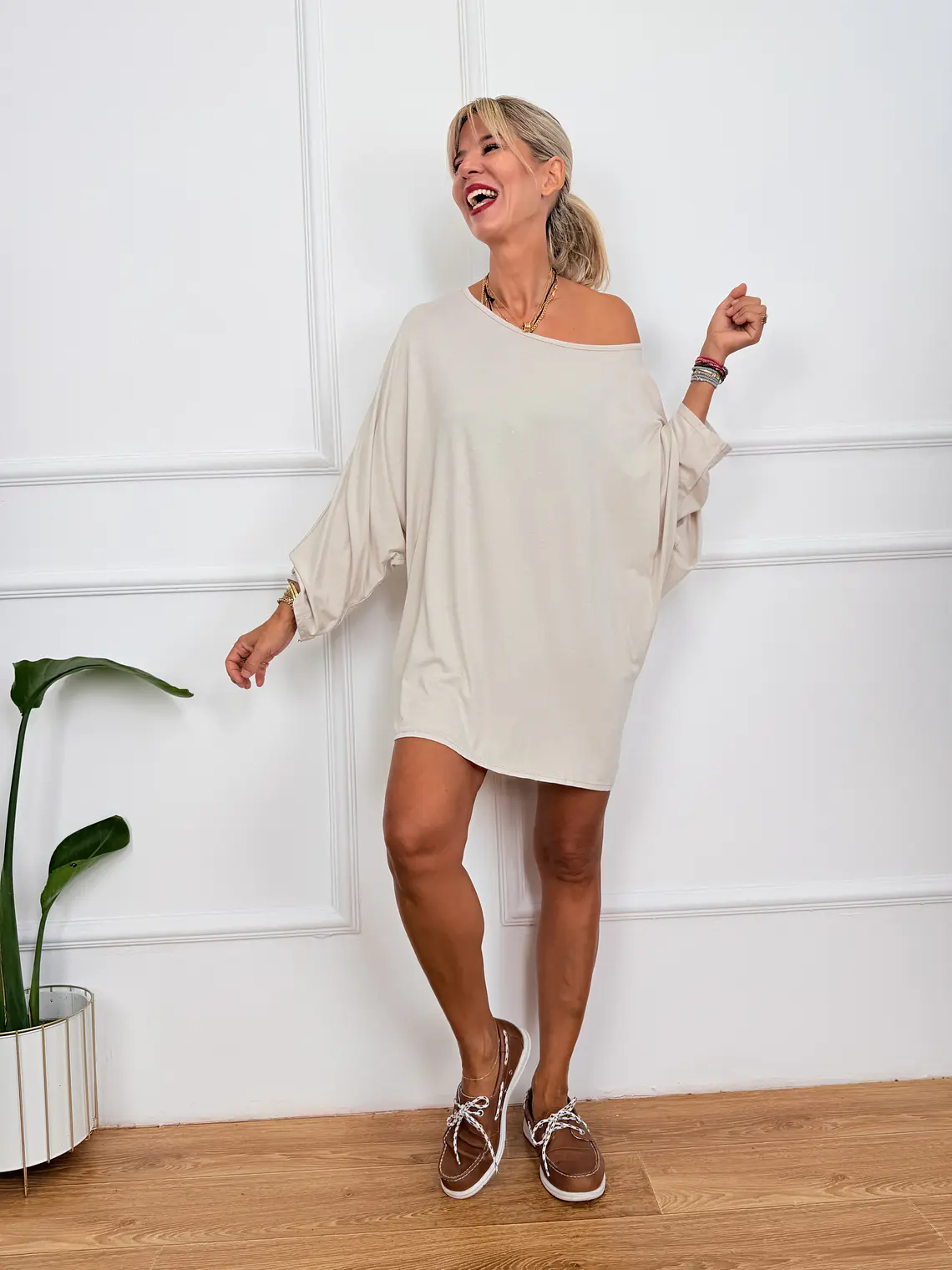 Sansa T-shirt 33519 Beige 2