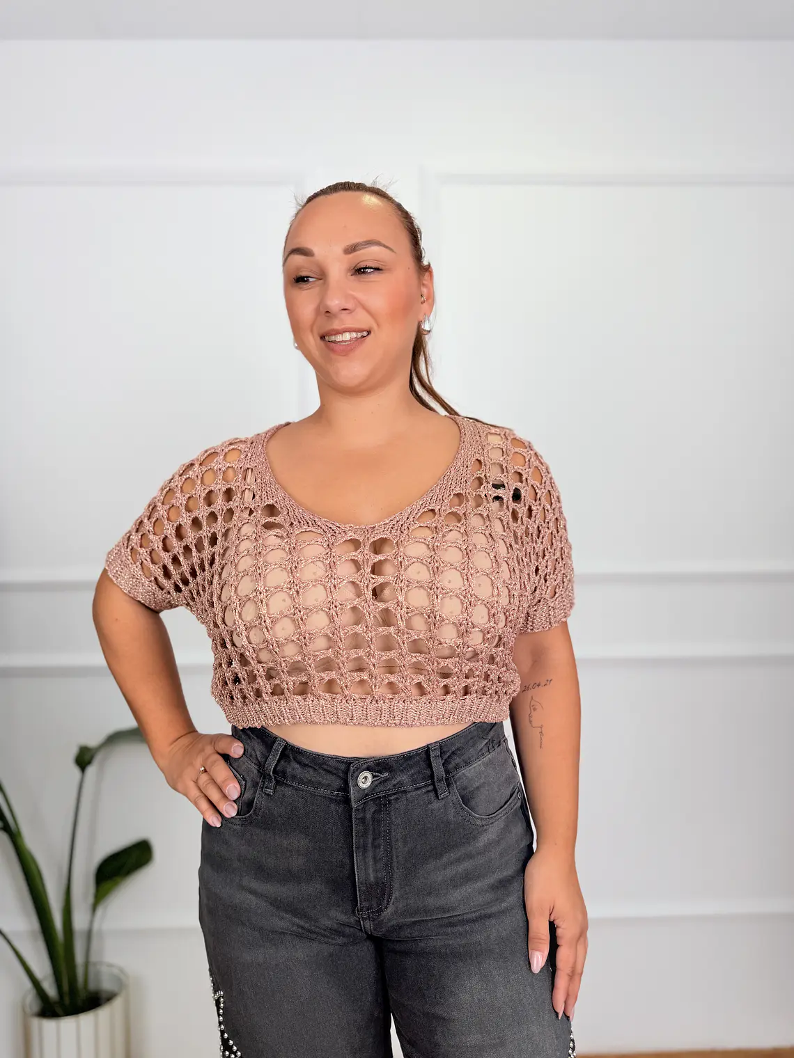 8676 blouse  bronze 2