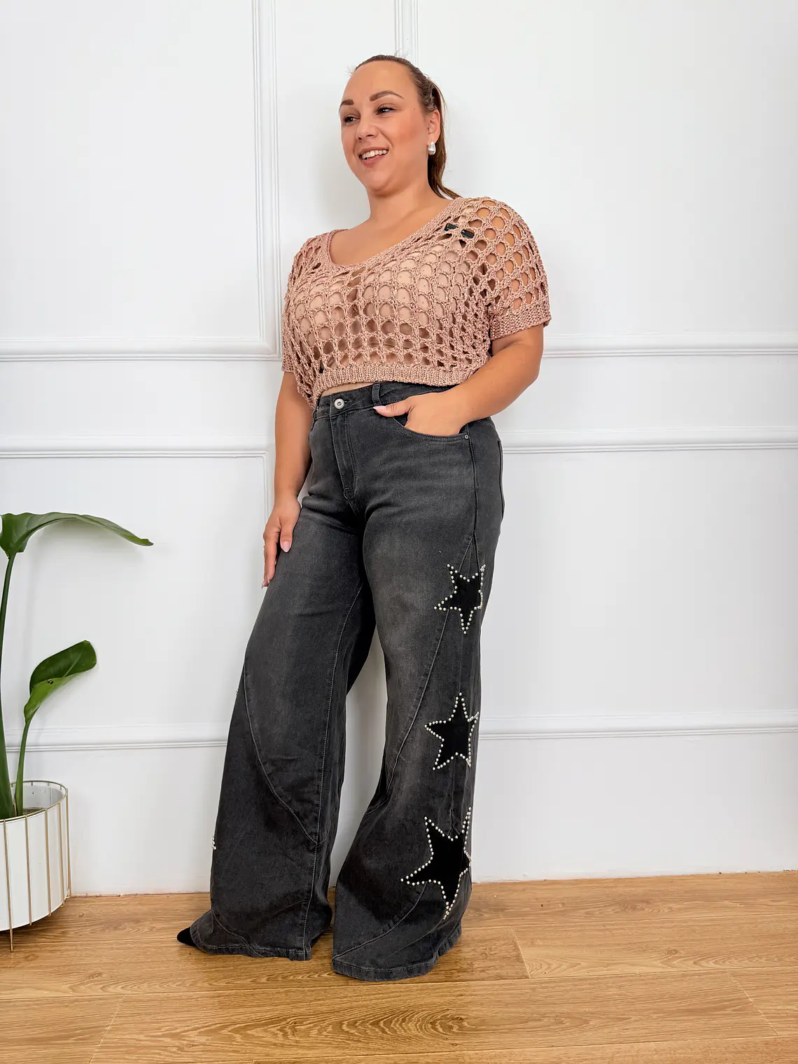 Stars Black Jeans Bootcut 9393 2