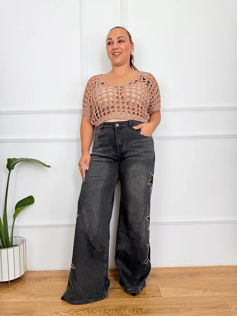Stars Black Jeans Bootcut 9393 7