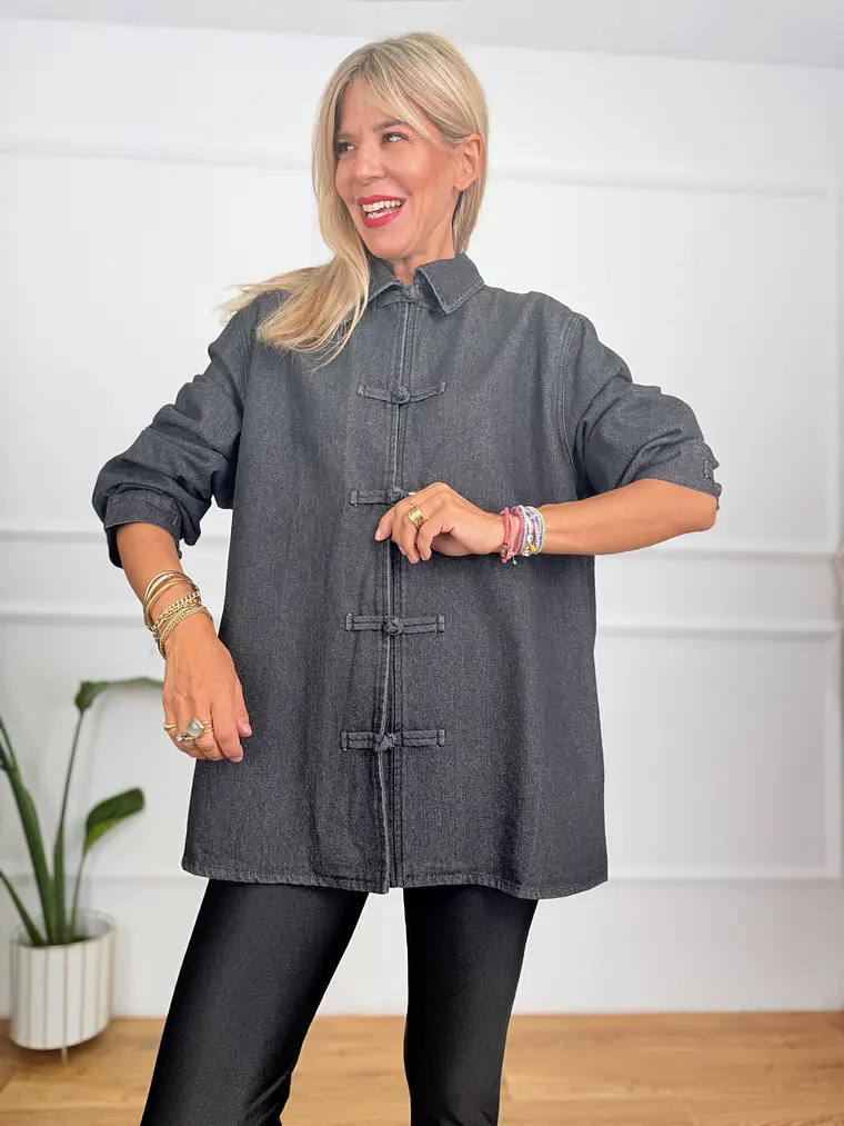 Monroe Jean Jacket Βlack 346  1