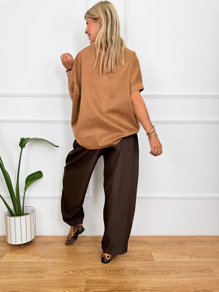 Aerial Blouse Camel Y118M6277 3