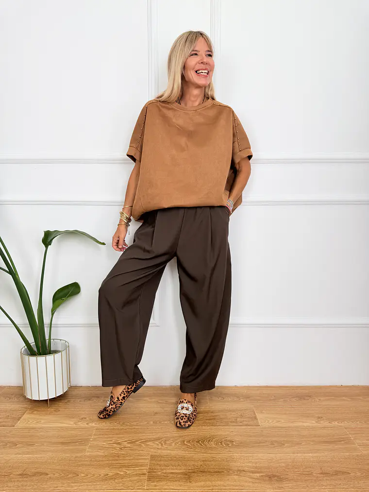 Aerial Blouse Camel Y118M6277 2