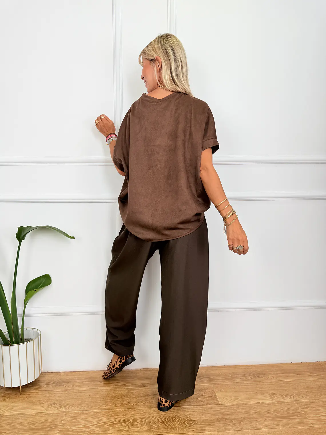 Aerial Blouse Brown Y118M6277 3