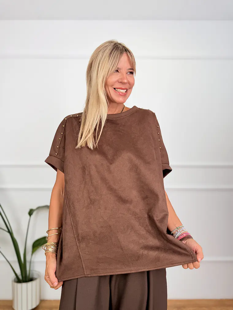 Aerial Blouse Brown Y118M6277 1