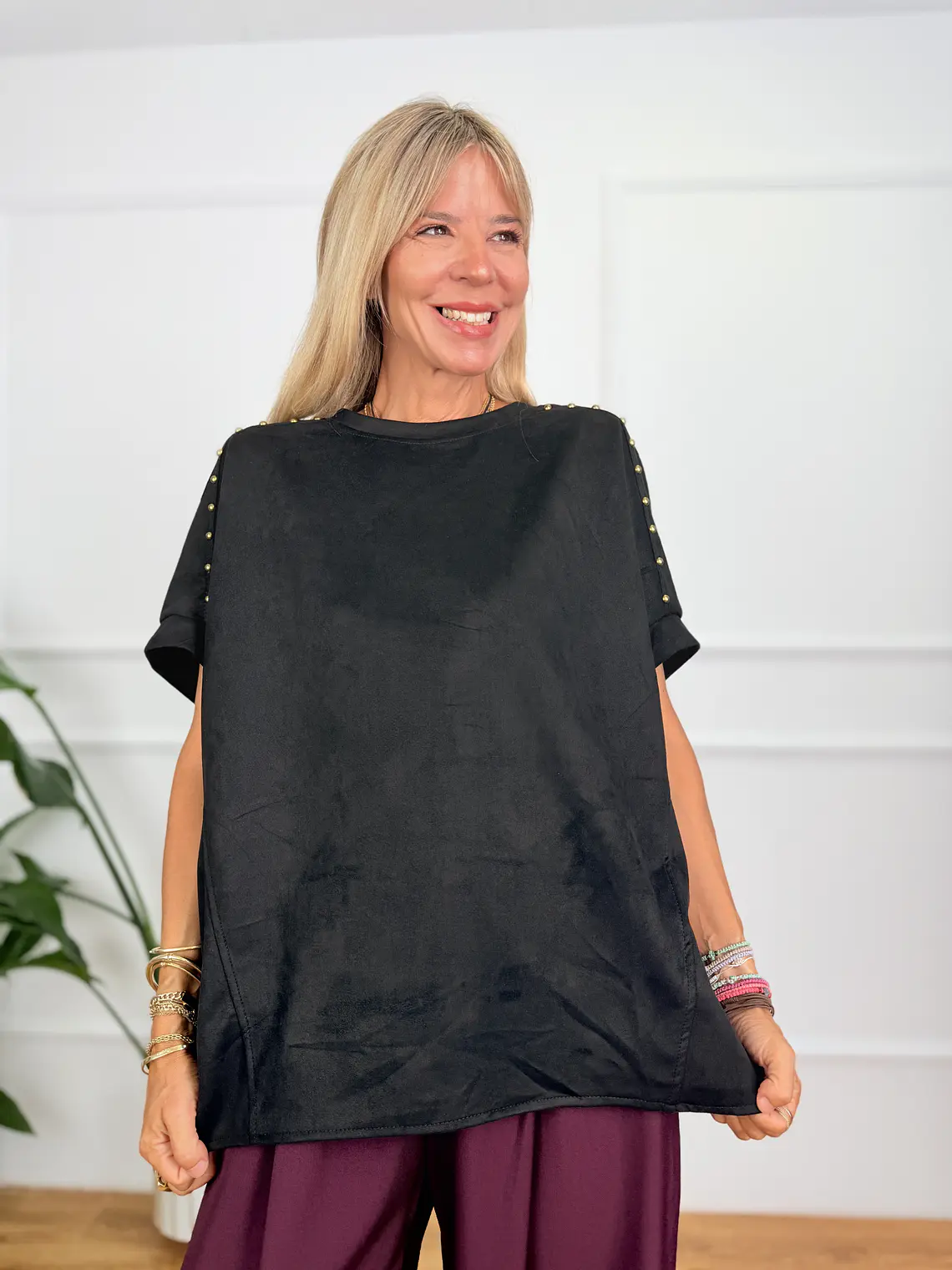 Aerial Blouse Black Y118M6277  1