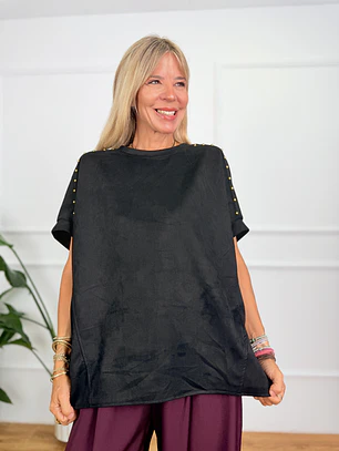 Aerial Blouse Black Y118M6277 