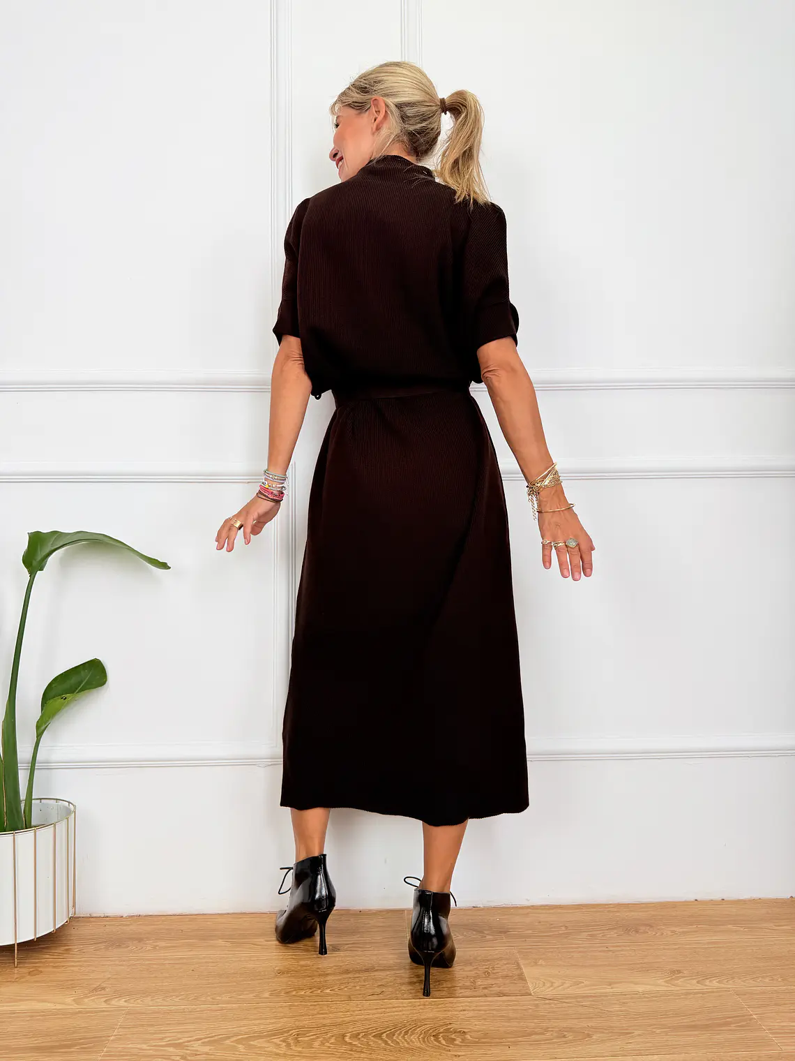 Dean Maxi Dress Brown 0518 3