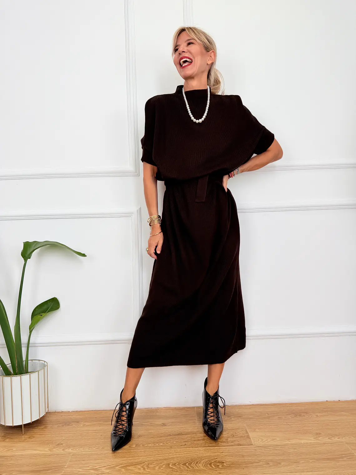 Dean Maxi Dress Brown 0518 1