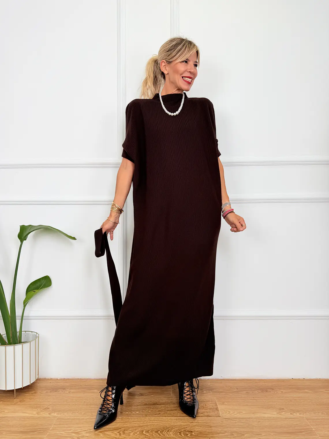 Dean Maxi Dress Brown 0518 2