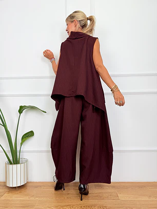 Montana Suit Stripped Wine 53358 