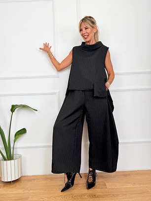 Montana Suit Stripped Black 53358