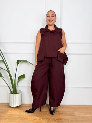Montana Suit Stripped Wine 53358 