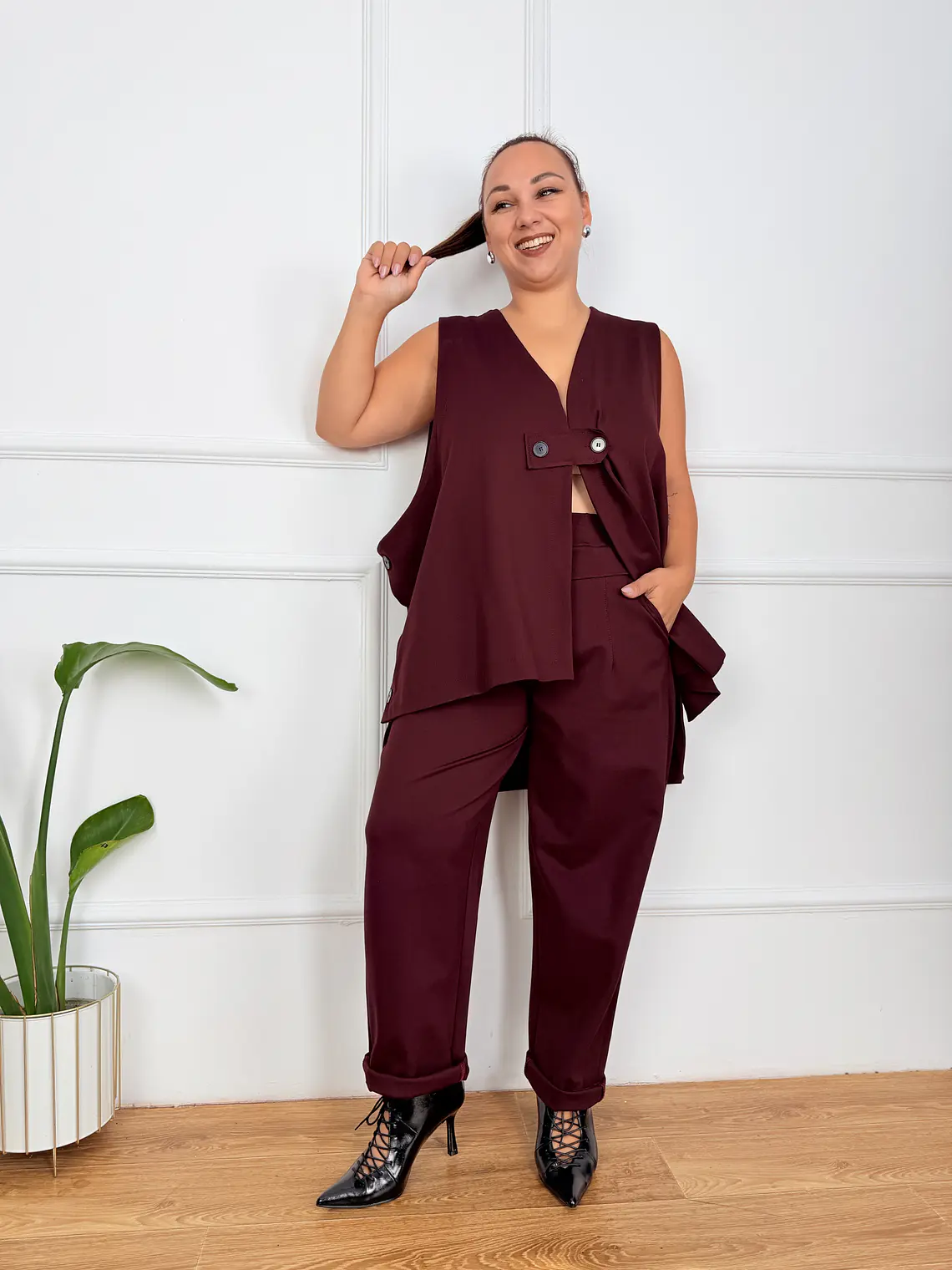 Levi Suit Wine 53342  2